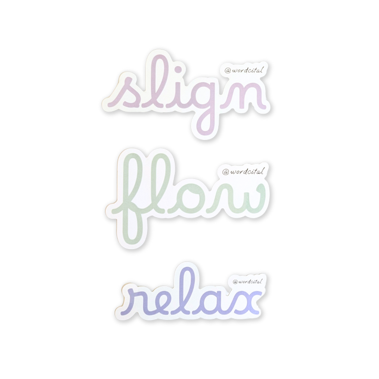 Peace of Mind: Relax Sticker