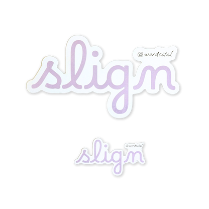Peace of Mind: Align Sticker