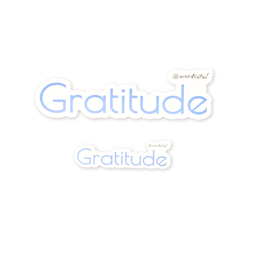 The Essentials: Gratitude Sticker
